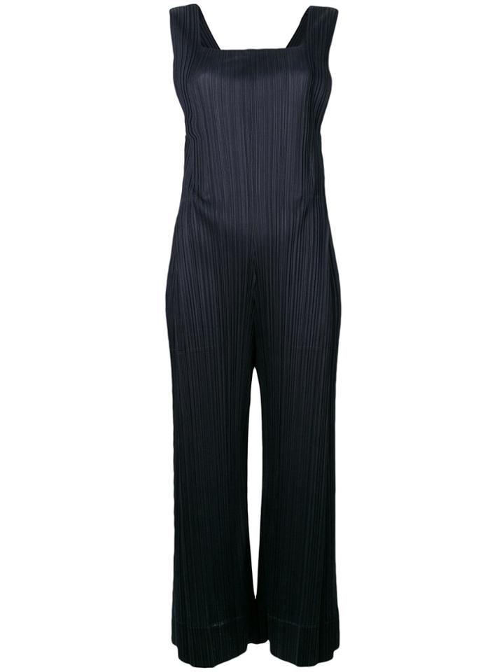 Pleats Please By Issey Miyake Micro Pleated Jumpsuit - Blue