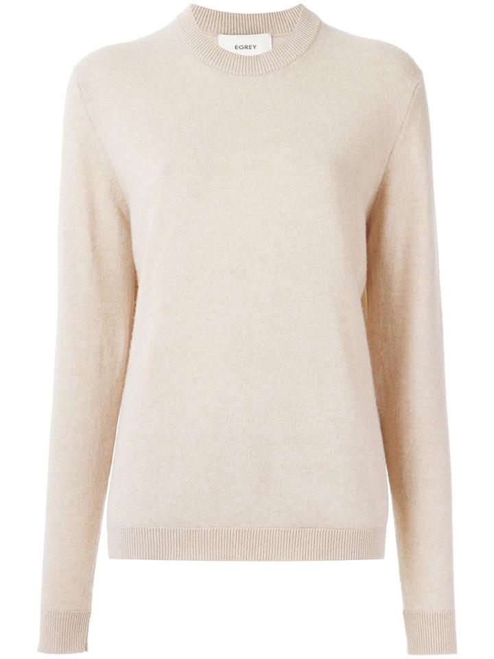 Egrey - Knitted Sweater - Women - Cashmere/wool - M, Nude/neutrals, Cashmere/wool