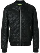 Versace Jeans Quilted Effect Bomber Jacket - Black