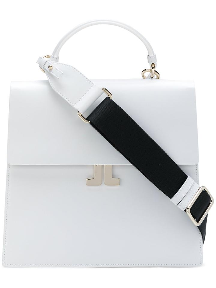 Lanvin Square Shaped Crossbody Bag - White