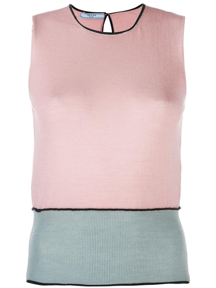 Prada Pre-owned Sleeveless Knitted Top - Pink