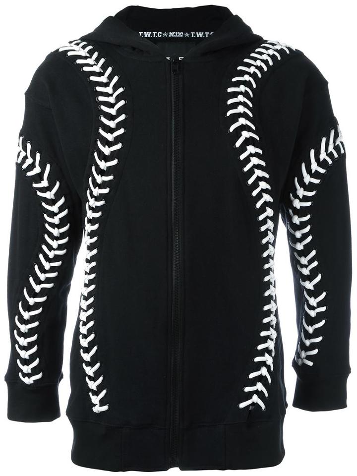 Ktz 'baseball' Zipped Hoodie, Adult Unisex, Size: Medium, Black, Cotton