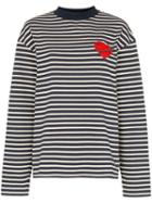 Palm Angels Pin My Heart Striped Top - Multicolour