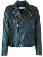 Coach Biker Design Jacket - Blue