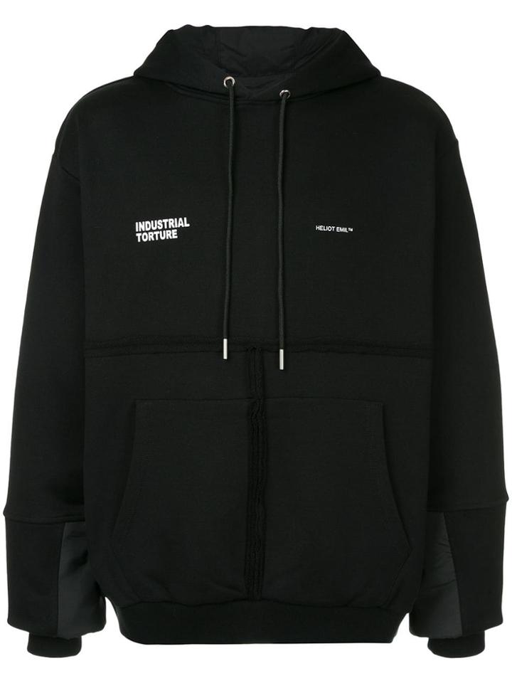 Heliot Emil 'industrial Torture' Hoodie - Black