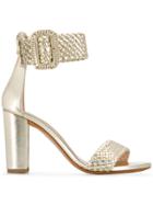 Albano Ankle Strap Sandals - Gold