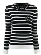 Ermanno Scervino Glass-embellished Wool Sweater - Black