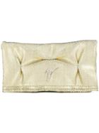 Giuseppe Zanotti Foldover Clutch Bag - Metallic