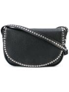 Studded Shoulder Bag - Women - Calf Leather - One Size, Black, Calf Leather, Red Valentino