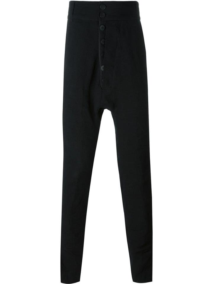Cedric Jacquemyn Drop Crotch Trousers - Black