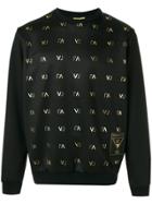 Versace Jeans Monogram Sweatshirt - Black