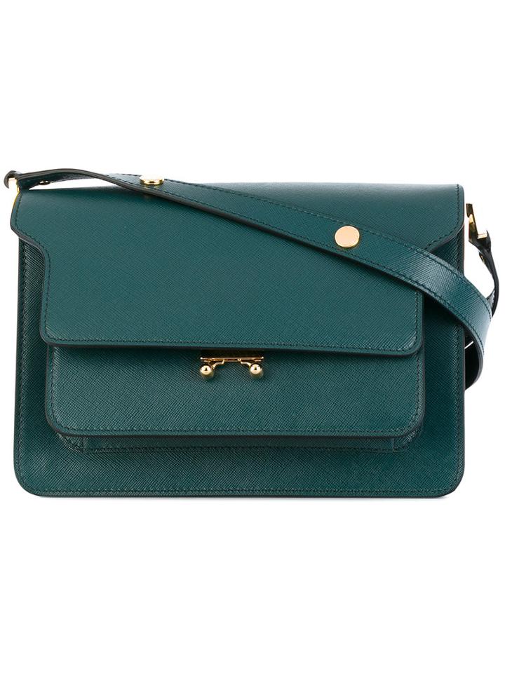 Marni - Trunk Shoulder Bag - Women - Calf Leather - One Size, Green, Calf Leather