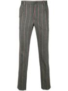 Dolce & Gabbana Striped Slim-fit Pants - Grey