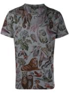 Valentino 'rockstud Fantastic Animals' T-shirt, Men's, Size: Small, Grey, Cotton