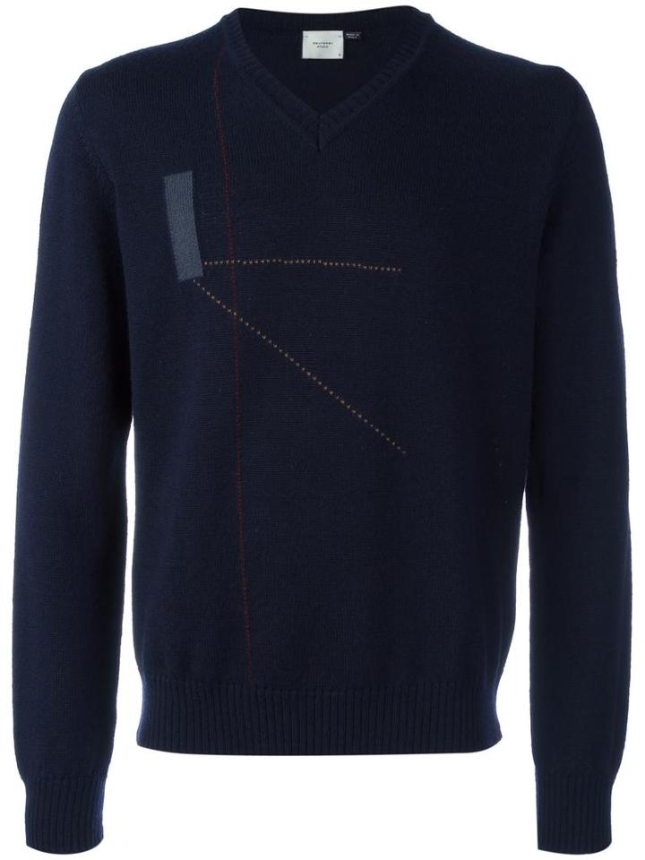 Peuterey 'tires' Jumper, Men's, Size: Medium, Blue, Virgin Wool/alpaca