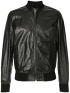 Dolce & Gabbana Perforated Bomber Jacket - Black