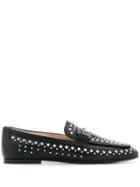 Tod's Studded Double T Loafers - Black