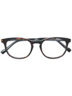 Pierre Cardin Eyewear Oval Frame Glasses - Brown