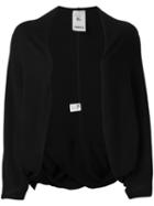 Lost & Found Rooms Open Cardigan, Women's, Size: Medium, Black, Cotton/elastodiene/viscose