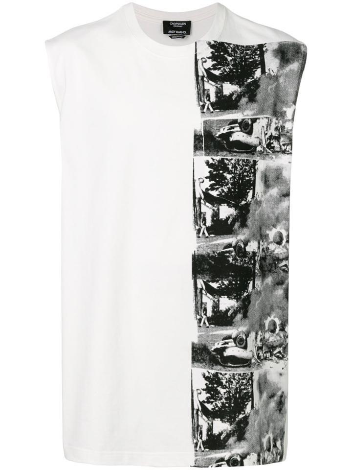 Calvin Klein 205w39nyc Burning Car Tank Top - White
