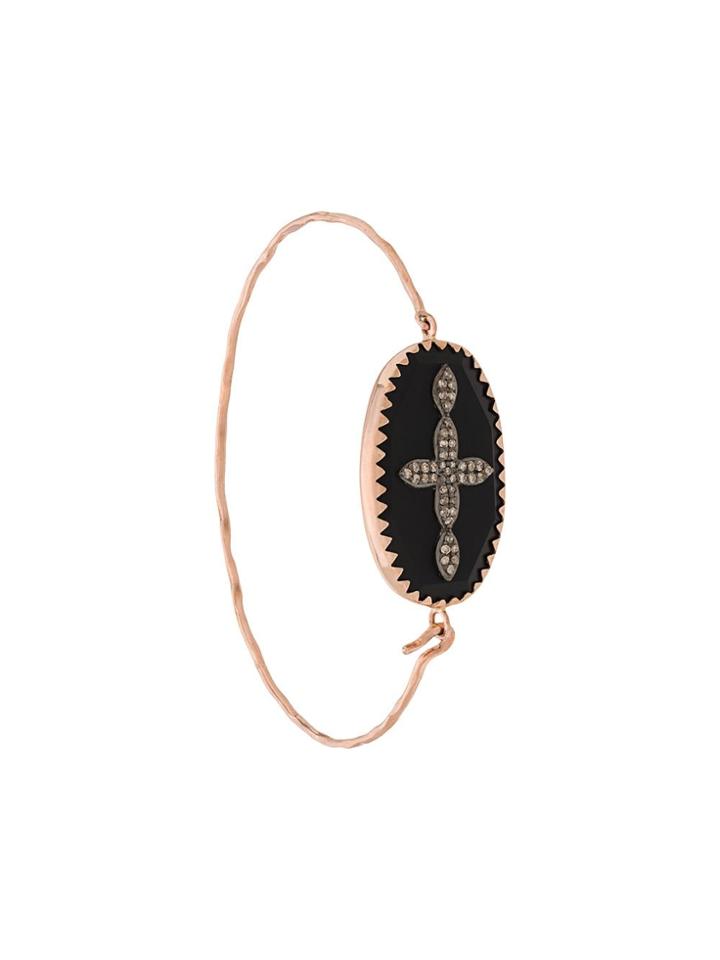 Pascale Monvoisin 9kt Rose Gold Garance Black Diamonds Bracelet