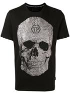 Philipp Plein Textured Skull T-shirt - Black