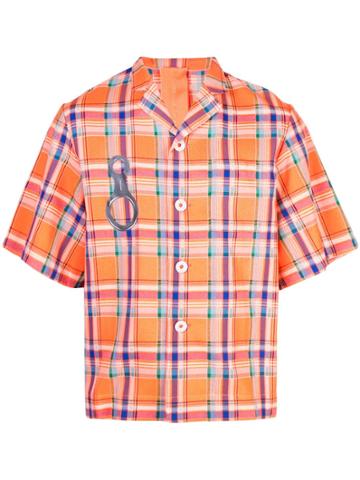 Angus Chiang Good Morning Plaid Shirt - Orange