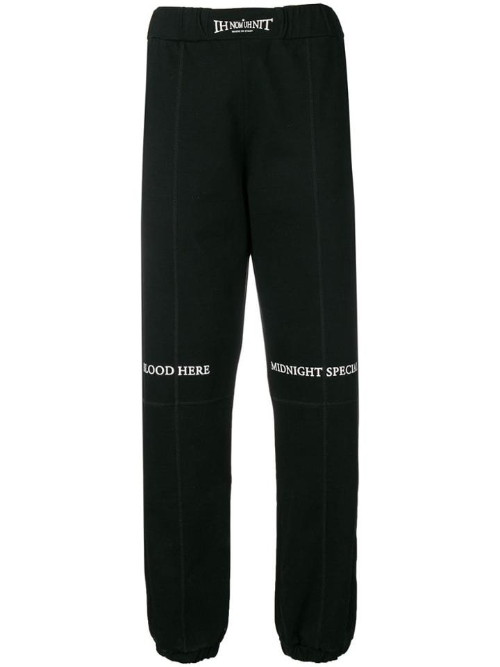 Ih Nom Uh Nit Black Graphic Track Pants