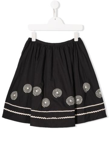 Bonpoint Embroidered Skirt - Black