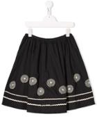 Bonpoint Embroidered Skirt - Black
