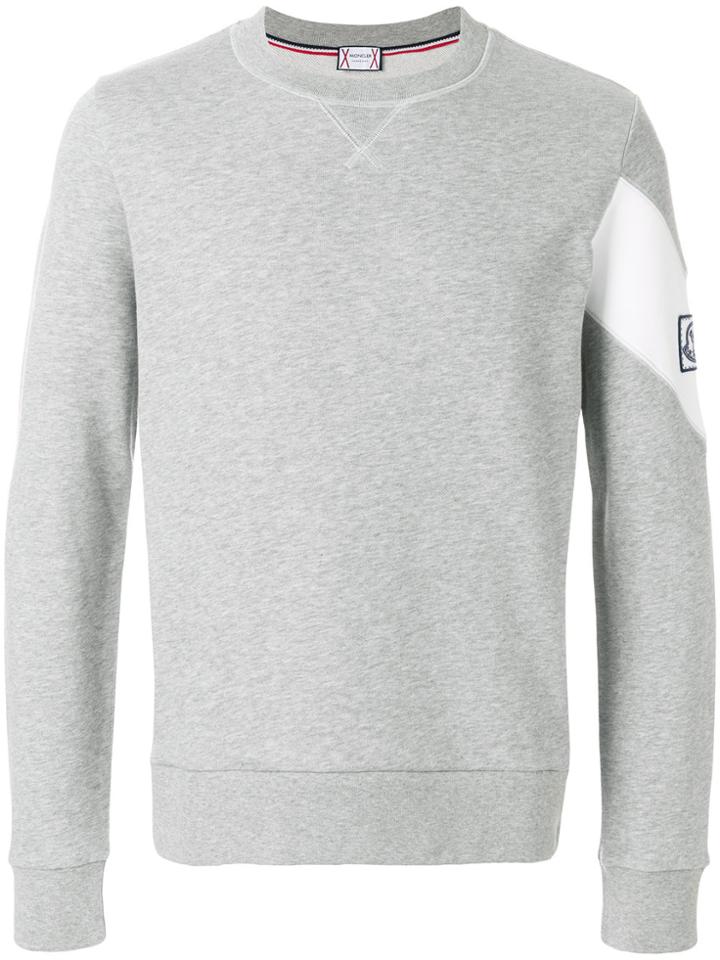 Moncler Gamme Bleu Round Neck Sweatshirt - Grey