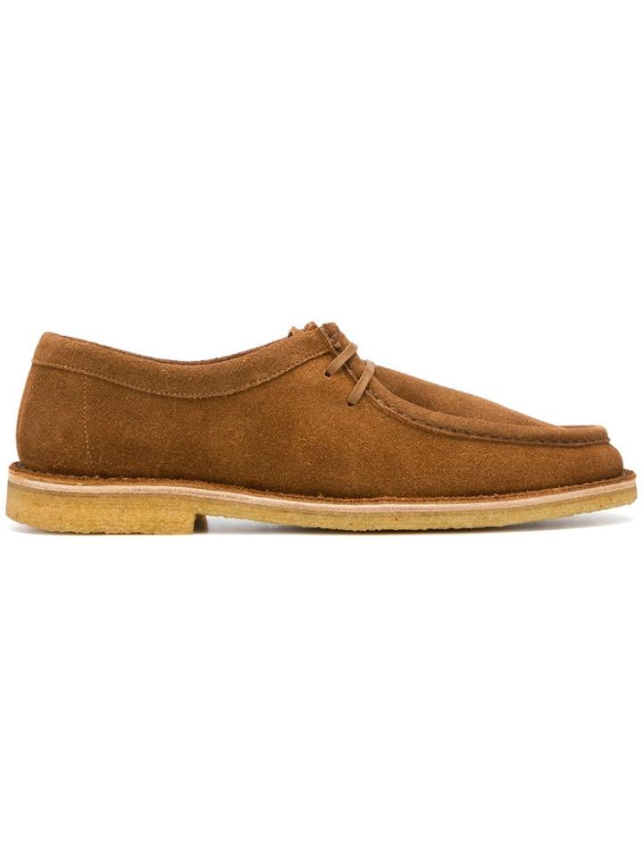 Saint Laurent Laced Derby Shoes - Brown
