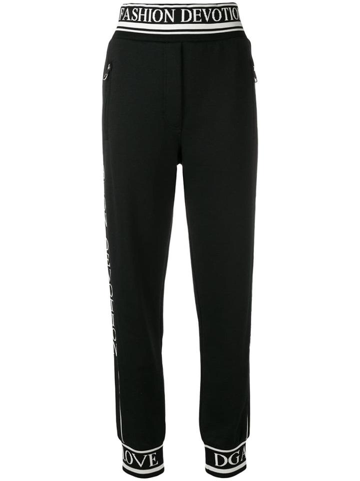 Dolce & Gabbana Fashion Devotion Track Trousers - Black