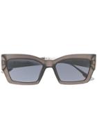 Dior Eyewear Cat Style 2 Rectangular Sunglasses - Grey