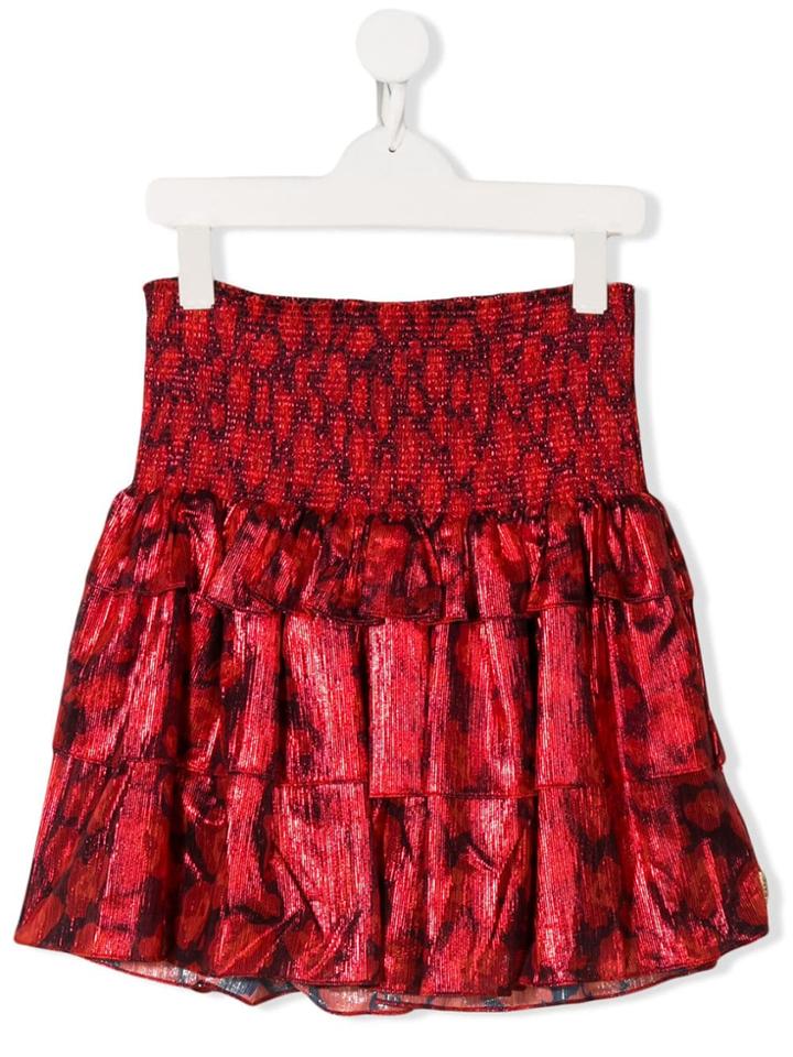 Little Marc Jacobs Teen Short Frilled Skirt - Red