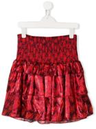 Little Marc Jacobs Teen Short Frilled Skirt - Red