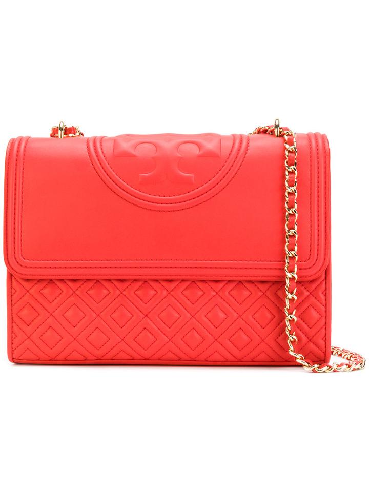 Tory Burch - Quilted Flap Tote - Women - Leather - One Size, Red, Leather