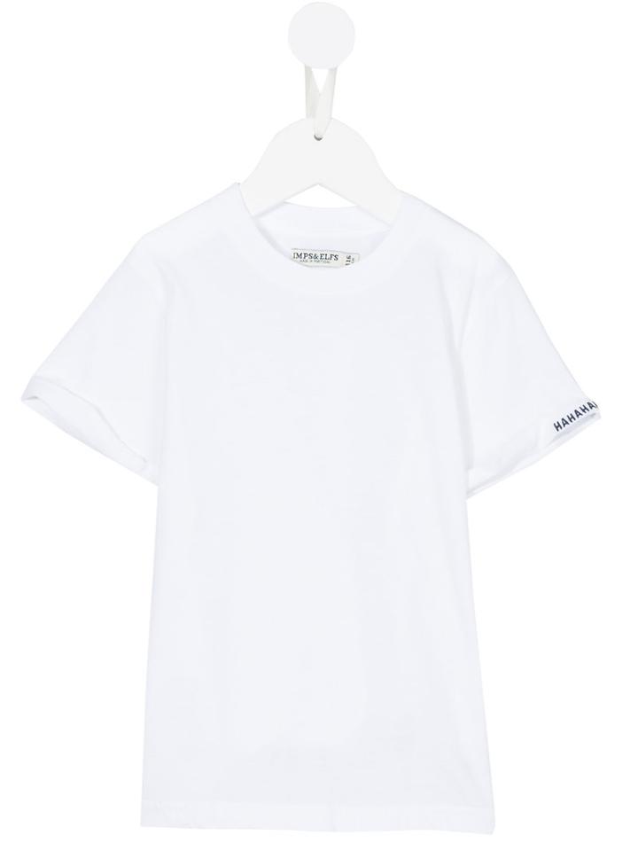 Imps & Elf - Rolled Sleeves T-shirt - Kids - Cotton - 4 Yrs, White