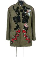 Antonio Marras Rose Patch Parka - Green