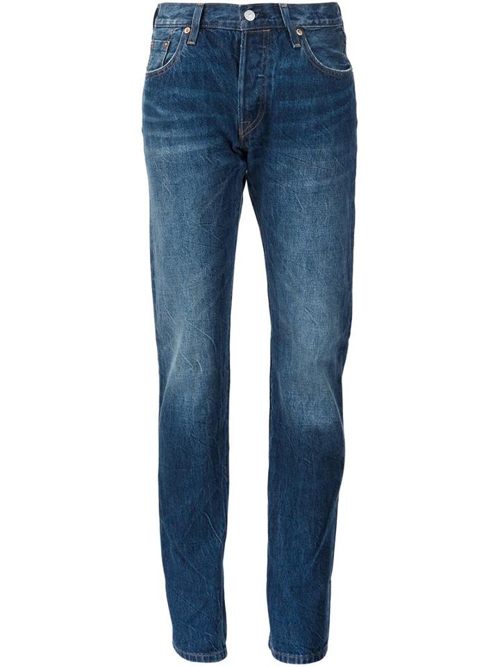 Levi's High-waisted Straight Jeans, Women's, Size: 25, Blue, Cotton