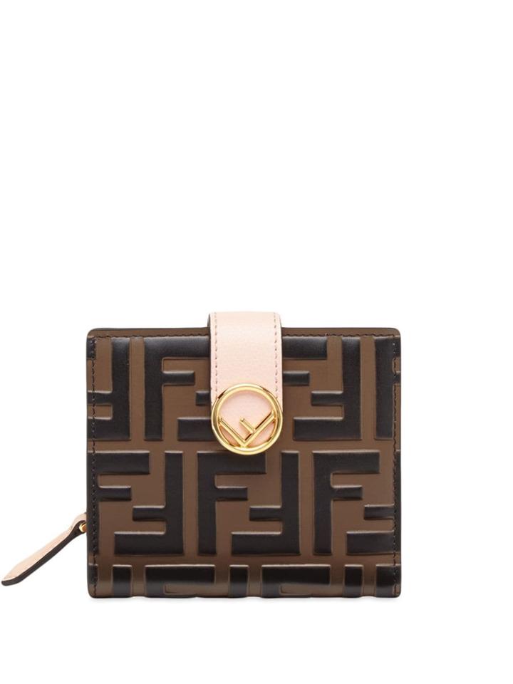 Fendi Small Compact Wallet - Brown