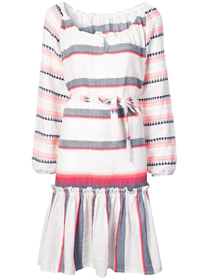 Lemlem Striped Belted Dress - Grey