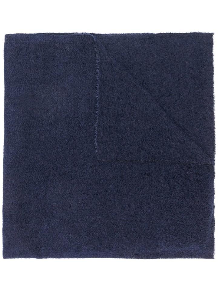 Faliero Sarti Raw Hem Scarf - Blue