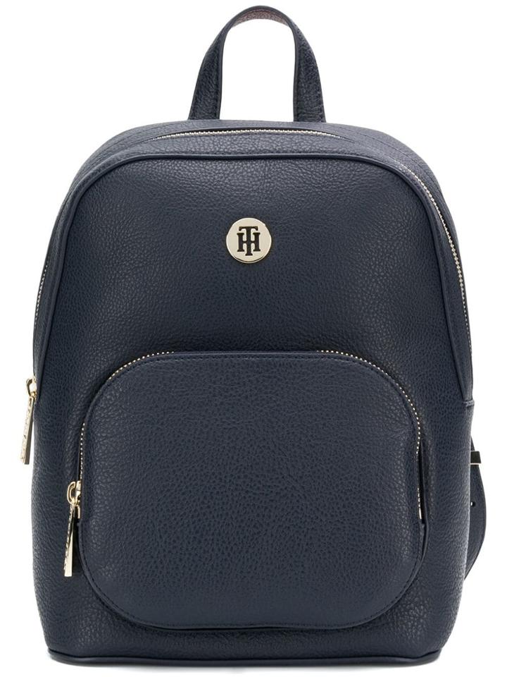 Tommy Hilfiger Logo Plaque Backpack - Blue