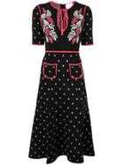 Alice Mccall Neck Tie Knitted Dress - Black