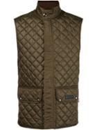 Belstaff Quilted Waistcoat, Men's, Size: 50, Green, Polyester