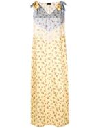 Ermanno Scervino Floral Print Maxi Dress - Yellow