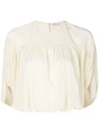 Red Valentino Roll Sleeve Top - Nude & Neutrals
