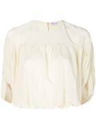 Red Valentino Roll Sleeve Top - Nude & Neutrals