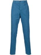 Missoni Jacquard Trousers, Men's, Size: 50, Blue, Cotton